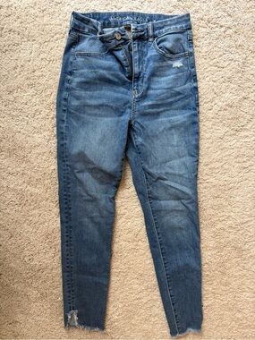 American Eagle Outfitters High-Rise Slim Blue Denim Jeans